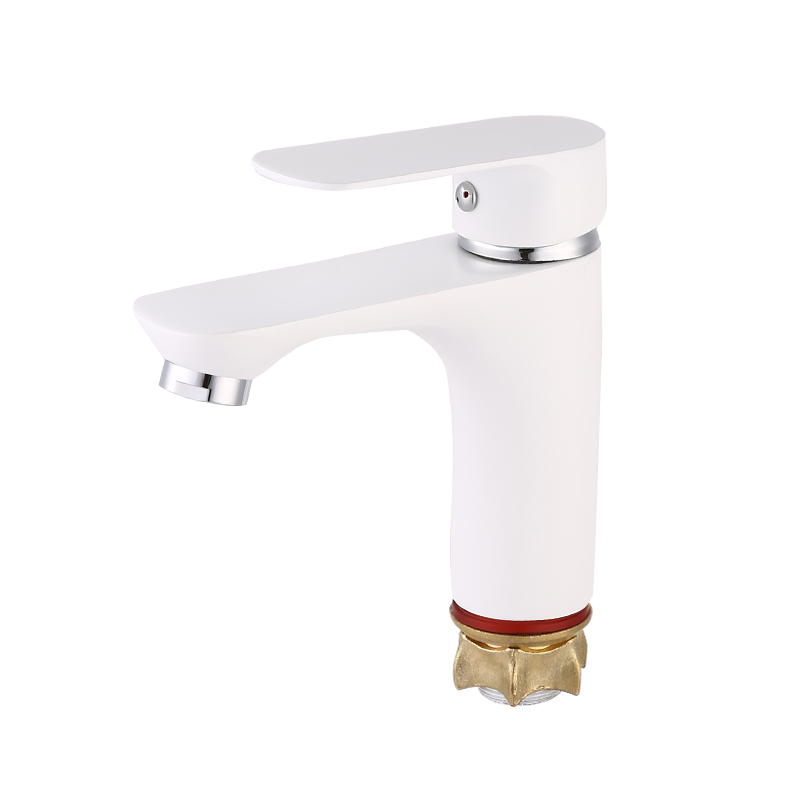 Sơn mài trắng có chân và vòi một lỗ nhỏ hình trái cây phẳng